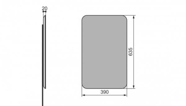 Зеркало Velvex Bio zkBIO.40-21