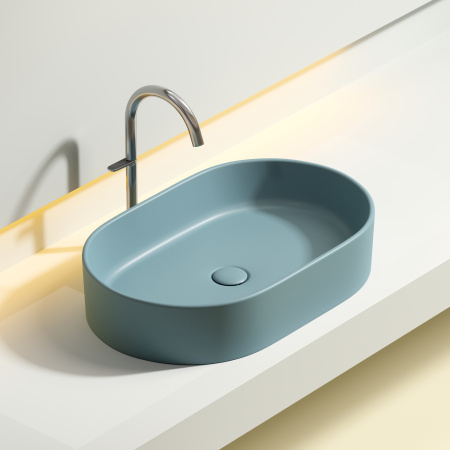 Раковина накладная (60,8х38,5) Ceramica Nova ELEMENT CN6048MLG