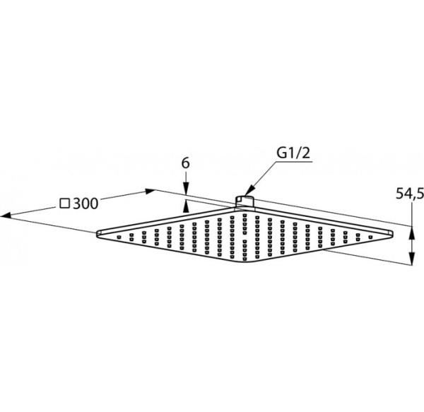 Верхний душ Kludi A-QA 6453005-00 Верхний душ Kludi A-QA 6453005-00