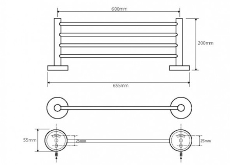 Полочка для полотенец Bemeta Omega 104105082