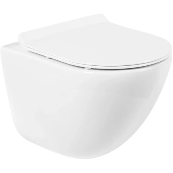 Унитаз подвесной безободковый BelBagno AMANDA BB051CHR без крышки