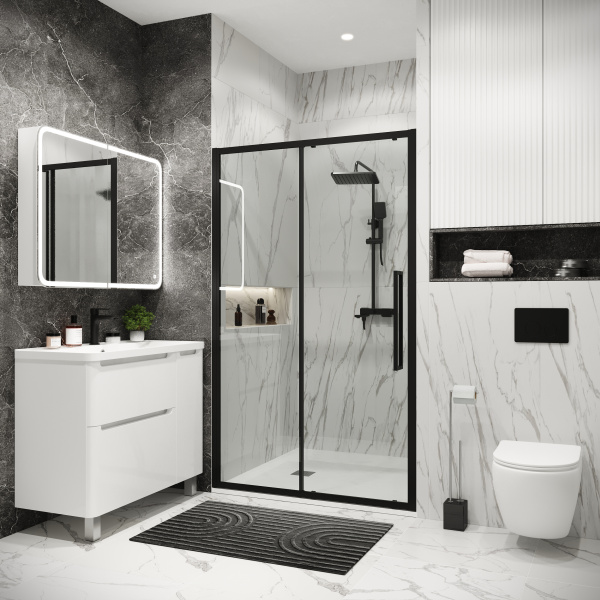 Душевая дверь (140х195) Grossman Cosmo 100.K33.02.140.21.00, раздвижная