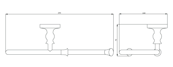 Полотенцедержатель полукольцо RUSH Crete CR35511 Полотенцедержатель полукольцо RUSH Crete CR35511