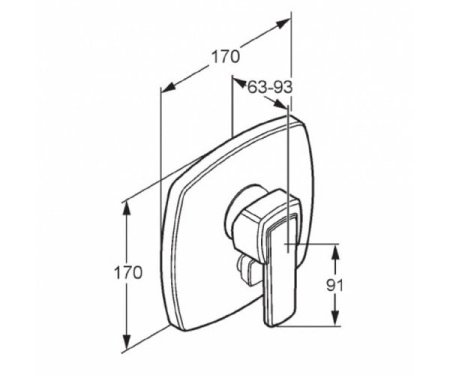 Смеситель для ванны KLUDI Q-BEO 505140575