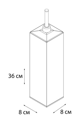 Ёрш FIXSEN Kvadro напольный хромированный квадратный FX-446