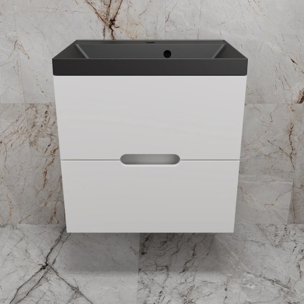 Тумба подвесная без раковины 60 см Style Line Матис ЛС-00002444 белый матовый