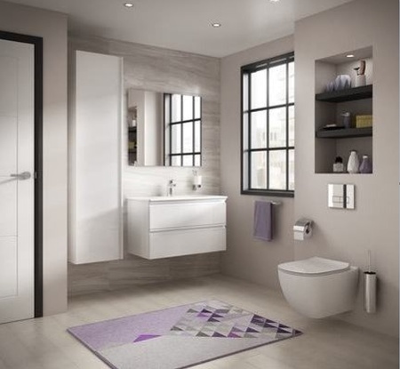 Комплект инсталляция + унитаз Ideal Standard Prosys Frame 120 M с унитазом Tesi AquaBlade T0079V15SW