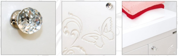 Мебель для ванной Misty  Вирджиния (Бабочка) - 75