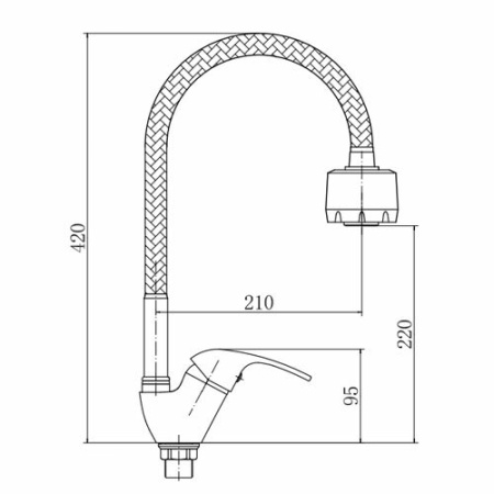 Смеситель для кухни FASHUN A4303
