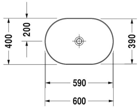Раковина 60 см DURAVIT Luv 0379600000