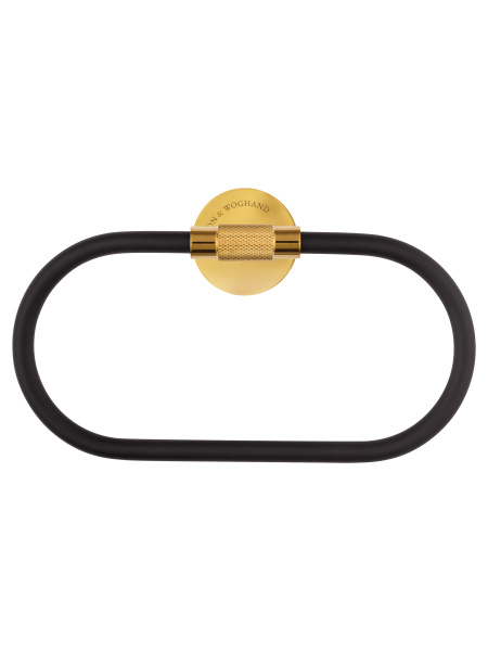 Кольцо для полотенец WONZON & WOGHAND MAJESTIC, черный/золото WW-9213