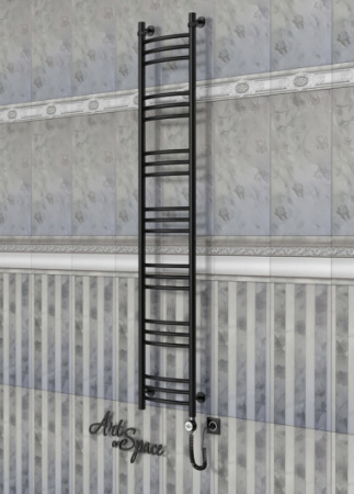 Электрический полотенцесушитель с функцией быстрой сушки ArtofSpace ARTICO EAAO3001800RAL9005RP