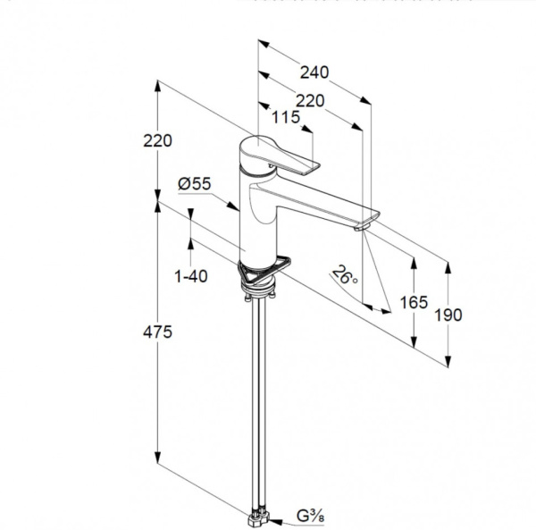 Смеситель для кухни Kludi Mix 329040575