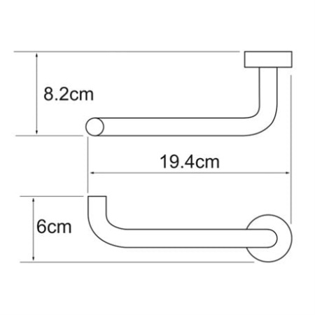 Держатель туалетной бумаги WasserKRAFT Donau K-9496