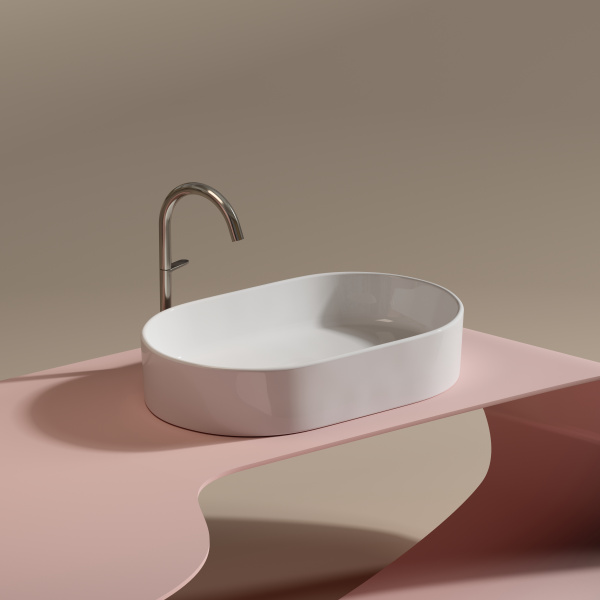 Раковина накладная (60,8х38,5) Ceramica Nova ELEMENT CN6048