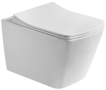 Унитаз подвесной безободковый Art&Max TECHNO AM9310CHR (без сиденья)