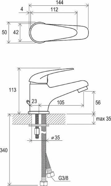 Комплект смесителей Ravak Suzan Set SN 70508019 Комплект смесителей Ravak Suzan Set SN 70508019