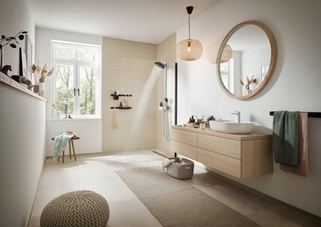 Полотенцедержатель 581 мм Hansgrohe WallStoris 27926670 черный матовый