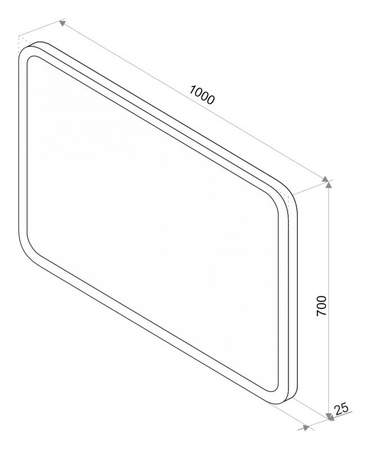 Зеркало (100х70) Misty Стайл D1 ЗЛП244