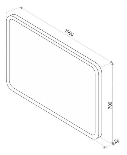 Зеркало (100х70) Misty Стайл D1 ЗЛП244