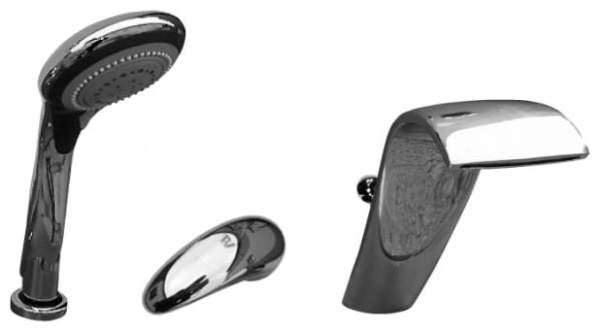 Смеситель на борт ванны Rav Slezak Dunaj D461.5SZ