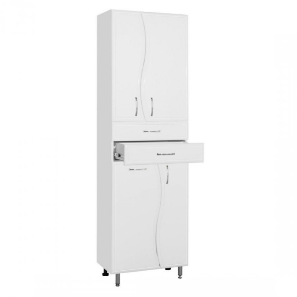 Пенал напольный Style Line Волна 60 ЛС-000010047 белый