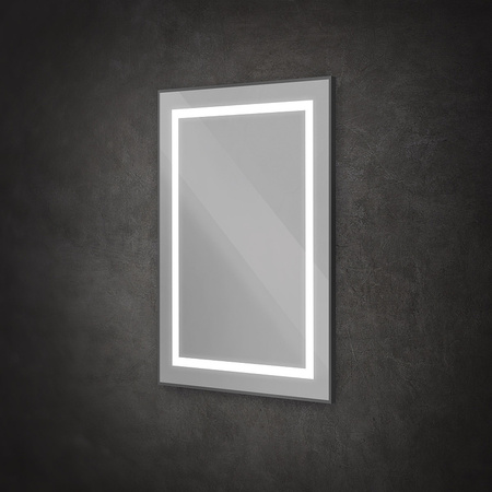 Зеркало (50х80) BelBagno Kraft SPC-KRAFT-500-800-SENS-NERO с подсветкой