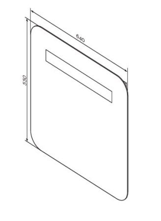 Зеркало (64х55) AM.PM Gem 60 M90MOX0641WG