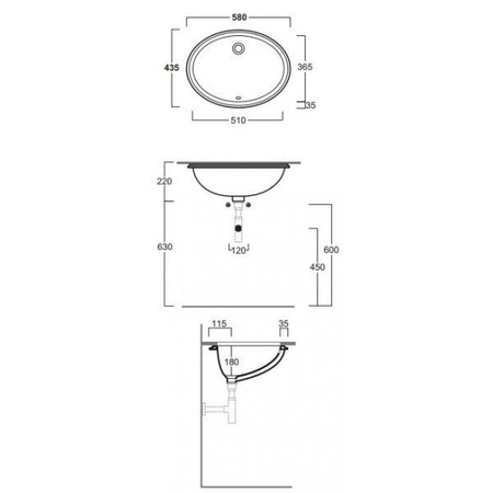 Раковина Simas Lavabi d'arredo Nevada S53bi