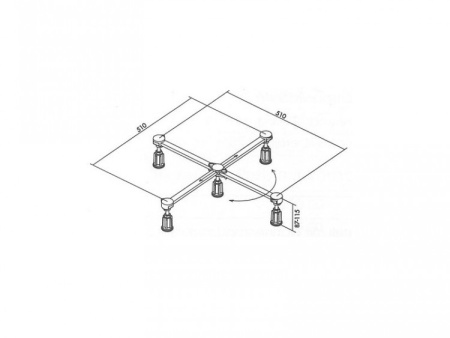 Ножки для душевого поддона Mauersberger 5302000002