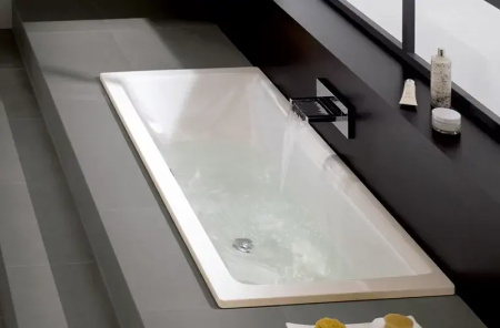 Стальная ванна (200х100) Bette Free 6832-000 AS с шумоизоляцией и антискользящим покрытием