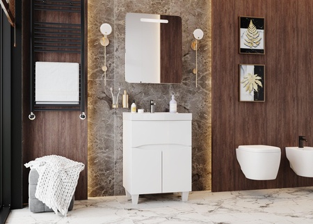 Зеркало-шкаф c подсветкой Onika Неаполь 60 (60x70,6) 206064