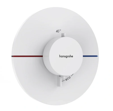 Термостат для душа с регулировкой напора Hansgrohe ShowerSelect Comfort S 15559700 белый матовый