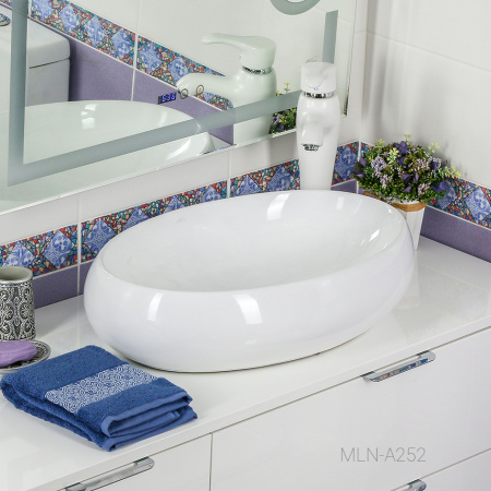 Раковина накладная (60х40) Melana A252-803