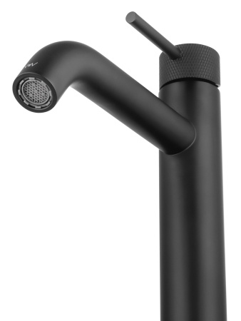 Смеситель для раковины высокий WONZON & WOGHAND, черный матовый WW-H1062-MB