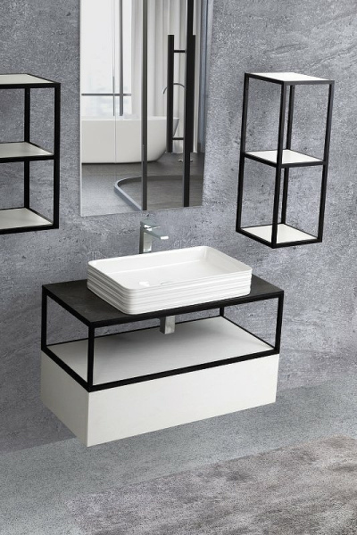 Тумба подвесная Cezares Cadro 70 CADRO-70-1C-SO-BG-BLUM Bianco Ghiaccio