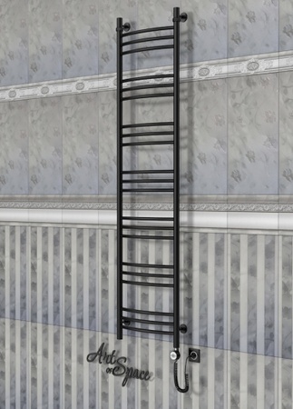 Электрический полотенцесушитель с функцией быстрой сушки ArtofSpace ARTICO EAAO4001800RAL9005RP