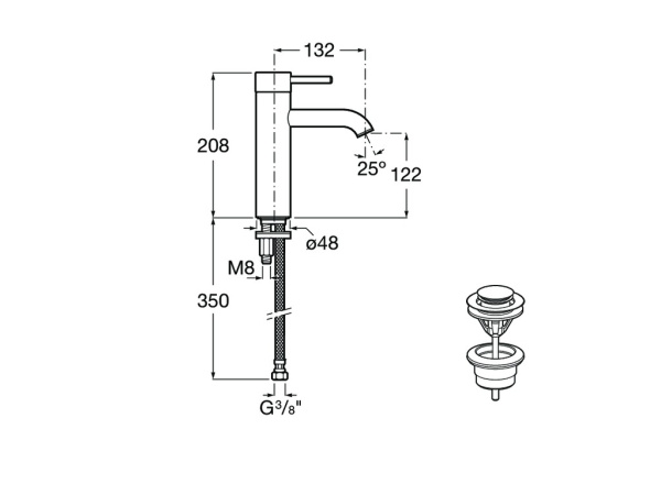 Смеситель для раковины Roca Lanta 5A3C11C00