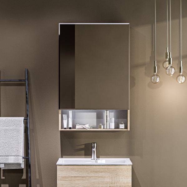 Зеркало-шкаф (60х90) 1Marka  Mira 60 У84861