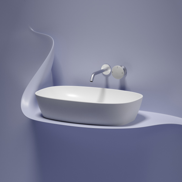 Раковина накладная (60х38) Ceramica Nova ELEMENT CN6049MW матовая