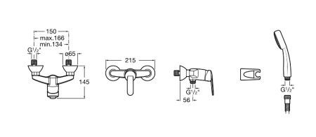 Смеситель для душа Roca Victoria 5A2025C0M