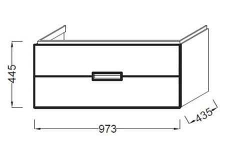 Тумба под раковину Jacob Delafon Reve EB1136-HU