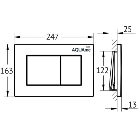 Инсталляция с унитазом AQUAme AQM41002PRO