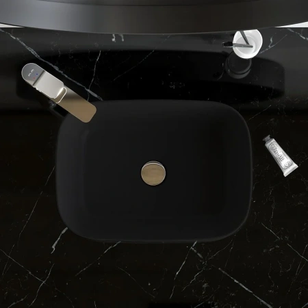 Раковина накладная Am.Pm Func M8FWCC10450BM черный матовый