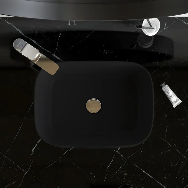 Раковина накладная Am.Pm Func M8FWCC10450BM черный матовый