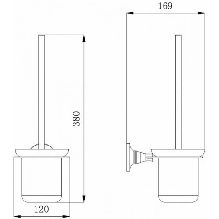 Ёрш для туалета RUSH Corsica CO42710
