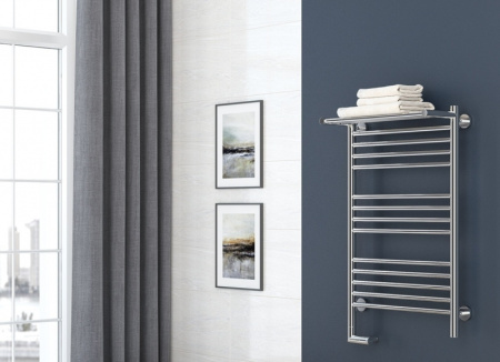 Полотенцесушитель Электрический Cунержа Богема с полкой 2.0 Левый (1200x600) Под "Золото" 03-5206-1260