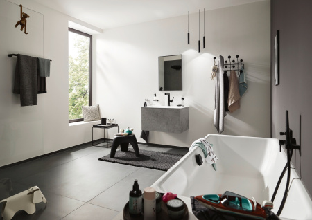 Дозатор для жидкого мыла 200 мл Hansgrohe AddStoris 41745670 черный матовый