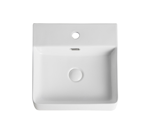 Раковина накладная (41х42) Orange  B04-405W белый глянец