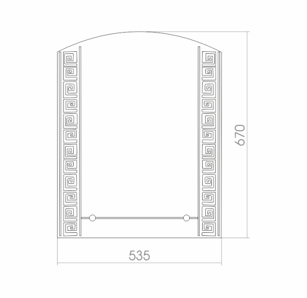 Зеркало (54х67) Silver Mirrors   Восток 00000222